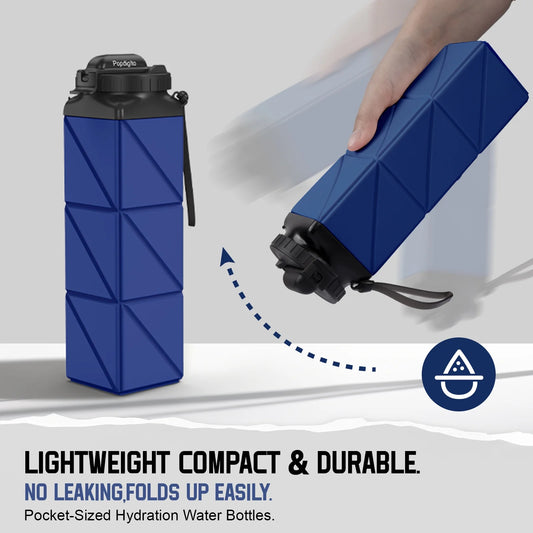 Foldable, Collapsible, Reusable Silicone Water Bottles